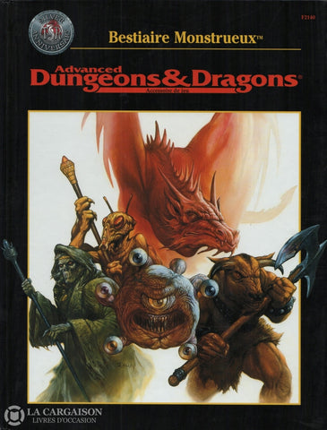 Dungeons & Dragons (Advanced Dungeons Dragons:  Accessoire De Jeu). Bestiaire Monstrueux Livre