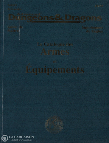 Dungeons & Dragons (Advanced Dungeons Dragons:  Guide Du Maître / Supplément De Règles). Le