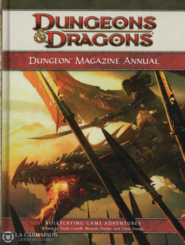 Dungeons & Dragons (Roleplaying Game Adventures). Dungeon Magazine Annual Livre