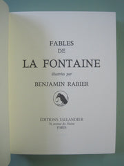 LA FONTAINE, JEAN DE. Fables de La Fontaine