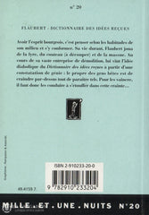 Flaubert Gustave. Dictionnaire Des Idées Reçues Livre