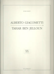 GIACOMETTI, ALBERTO. Alberto Giacometti & Tahar Ben Jelloun