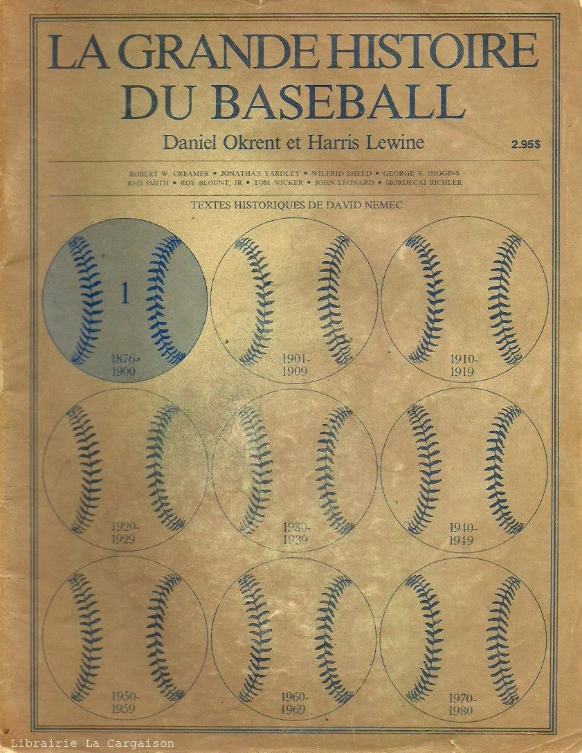 OKRENT-LEWINE. La grande histoire du baseball (1876-1980) (Complet en 9 fascicules)