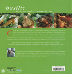 Grappe Jean-Paul. Basilic Thym Coriandre Et Autres Herbes... Livre