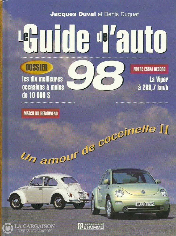 Guide De Lauto (Le). Le Guide De Lauto 1998 Doccasion - Bon Livre