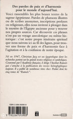 Jacq Christian. Sagesse Vivante De Légypte Ancienne (La) Livre