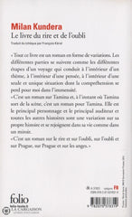 Kundera Milan. Livre Du Rire Et De Loubli (Le)