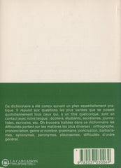 Larousse. Dictionnaire De Poche La Langue Française:  Difficultés Livre