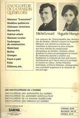 Lessard-Marquis. Encyclopédie De La Maison Québécoise:  3 Siècles Dhabitations Livre