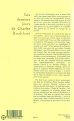 Levy Bernard-Henri. Derniers Jours De Charles Baudelaire (Les) Livre