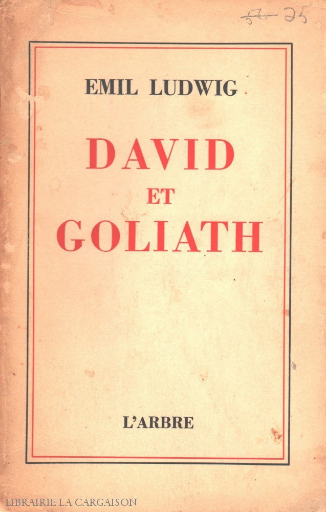 Ludwig Emil. David Et Goliath Livre