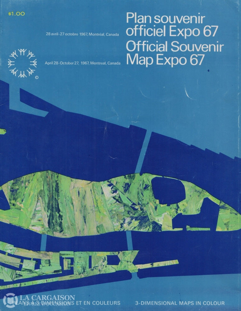 Montreal. Plan Souvenir Officiel Expo 67 / Official Souvenir Map:  28 Avril - 27 Octobre 1967