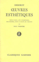 DIDEROT, DENIS. Oeuvres esthétiques