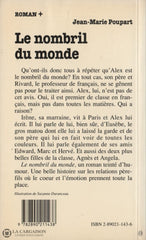 Poupart Jean-Marie. Nombril Du Monde (Le) Livre