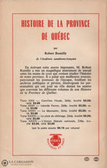 Rumilly Robert. Histoire De La Province Québec - Tome 35:  Chute Taschereau Livre