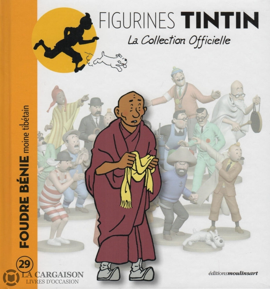 Tintin. Figurines Tintin - La Collection Officielle. Tome 029:  Foudre Bénie Moine Tibétain Livre